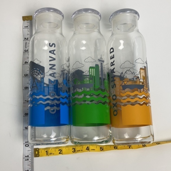 Seattle Glass Bottles Space Needle Collectable Decor Grunge Hipster Souvenir - Picture 5 of 16